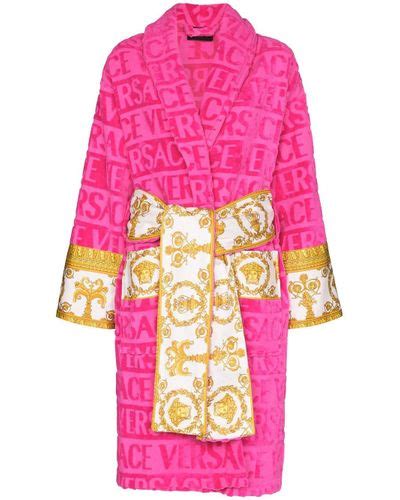 pink versace robe